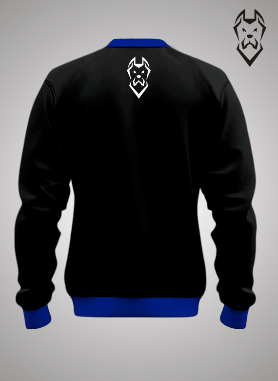 Moletom Careca Leve de Treino Detalhes punho azul
