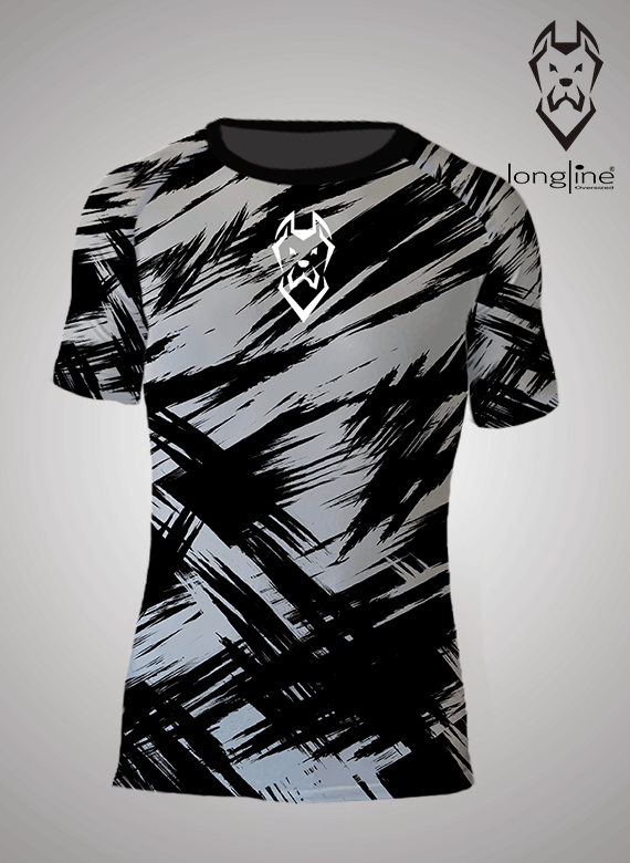 RASH GUARD KIDS ESTAMPADA CINZA