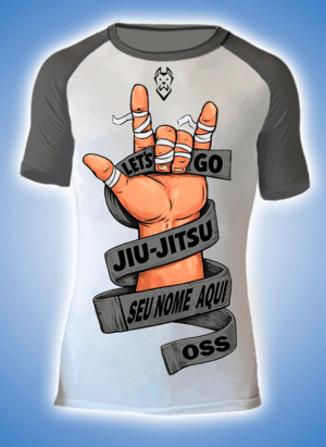 RASH KIDS Lets go CINZA com seu nome