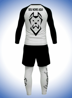 CONJUNTO RASH + BERMUDA+ CALÇA LYCRA CANECORSO BRANCA