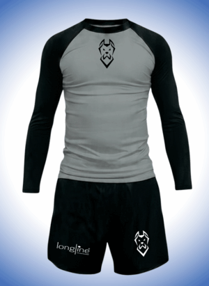 CONJUNTO RASH + BERMUDA+ LYCRA CANECORSO CINZA
