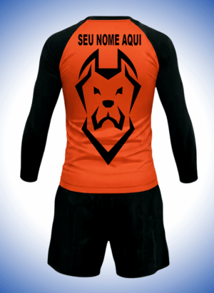 CONJUNTO RASH + BERMUDA+ LYCRA CANECORSO LARANJA