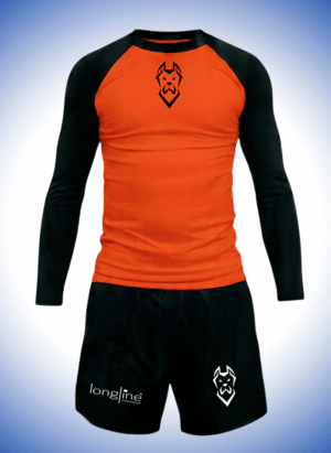 CONJUNTO RASH + BERMUDA+ LYCRA CANECORSO LARANJA