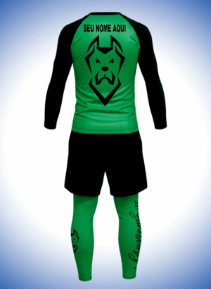 CONJUNTO RASH + BERMUDA+ CALÇA LYCRA CANECORSO VERDE