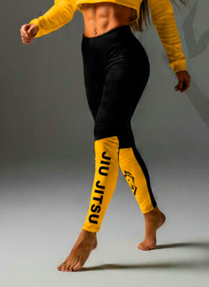 LEGGING CANELA COR DA FAIXA JIU JITSU AMARELA