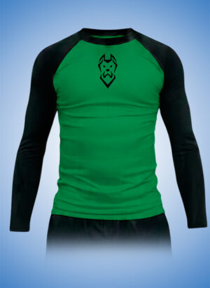 RASH KIDS MANGA LONGA VERDE COM SEU NOME