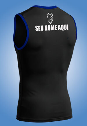 REGATA RASH GUARD DETALHE AZUL COM SEU NOME