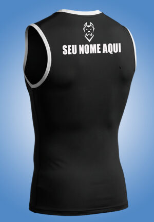 REGATA RASH GUARD DETALHE BRANCO COM SEU NOME