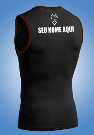 REGATA RASH GUARD DETALHE MARROM COM SEU NOME