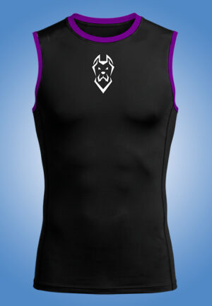 REGATA RASH GUARD DETALHE ROXO COM SEU NOME